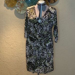 Plus Size Wrap mid length dress